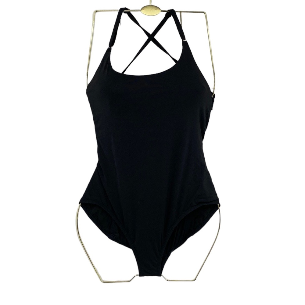 Calia by Carie Underwood One Piece Swimsuit Womens Sz 6 Black Wirefree Scoopneck